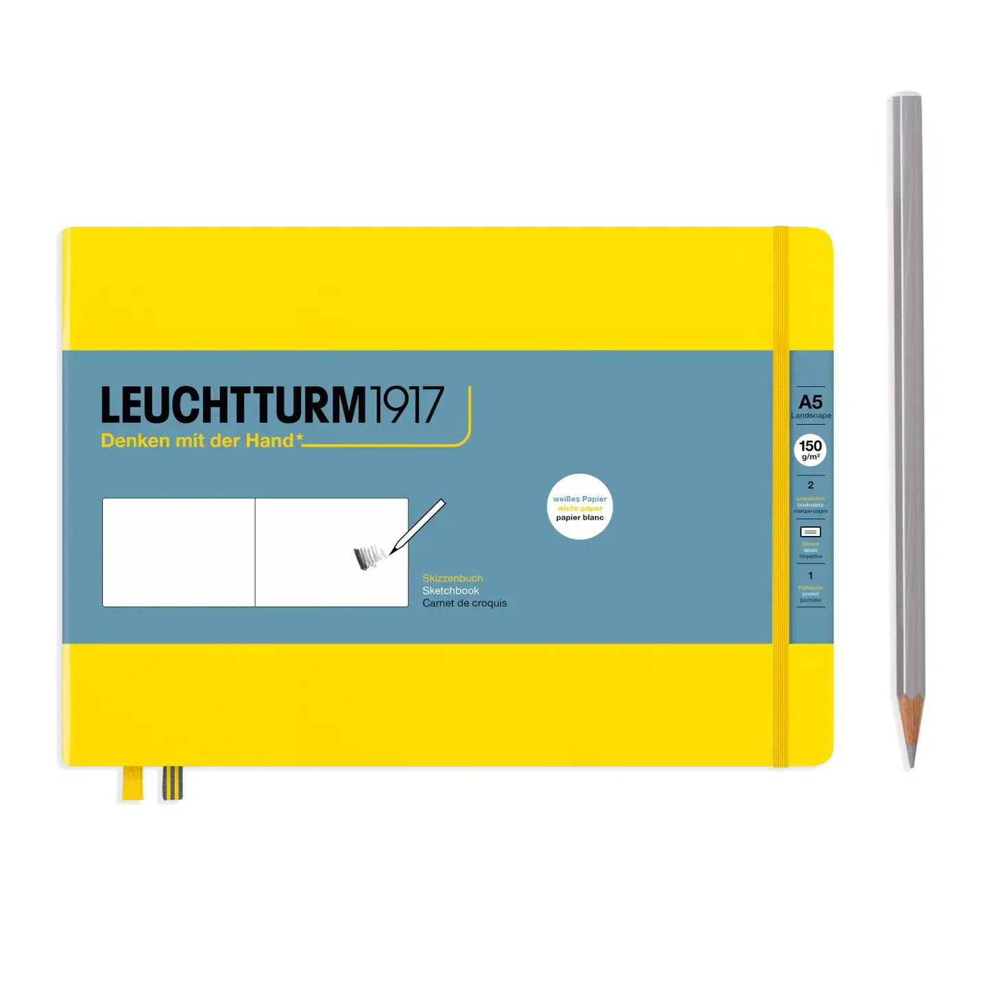 Leuchtturm 1917 Sketchbooks Plain 150g
