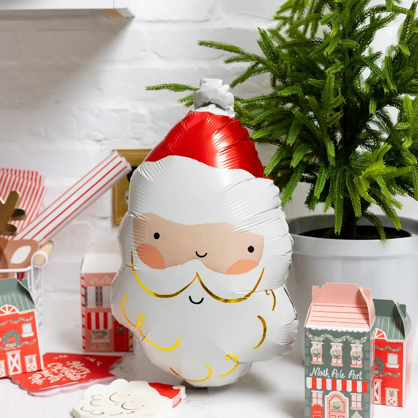 Santa Mylar Balloon
