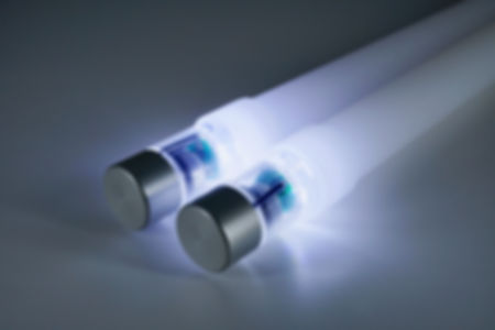 Sundia Plastic Clear LED Sticks white light illuminated close up