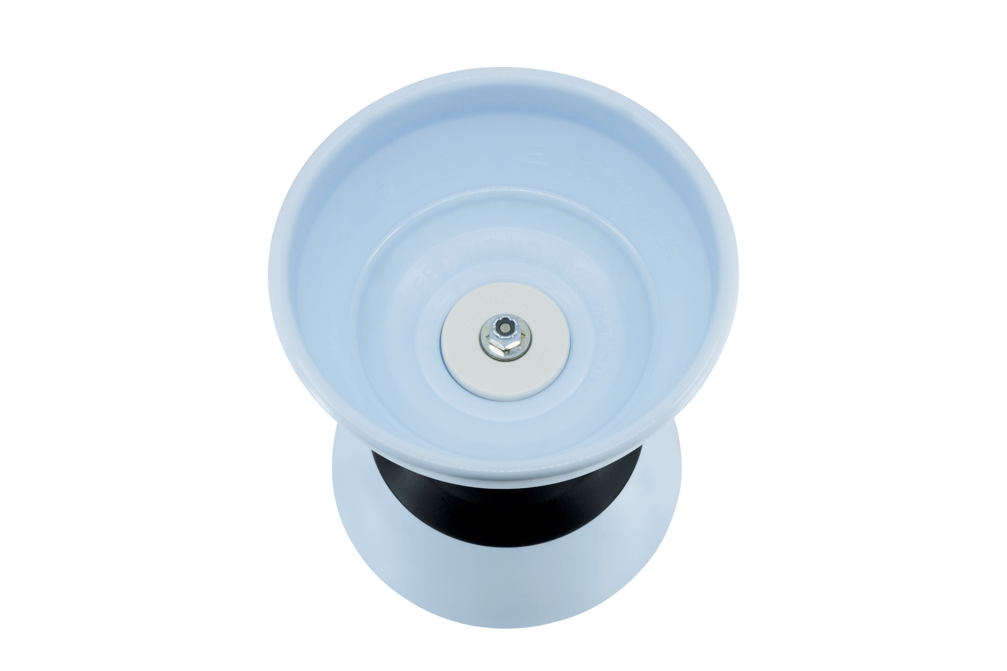 sundia evo g3 light blue 5B bearing diabolo top view