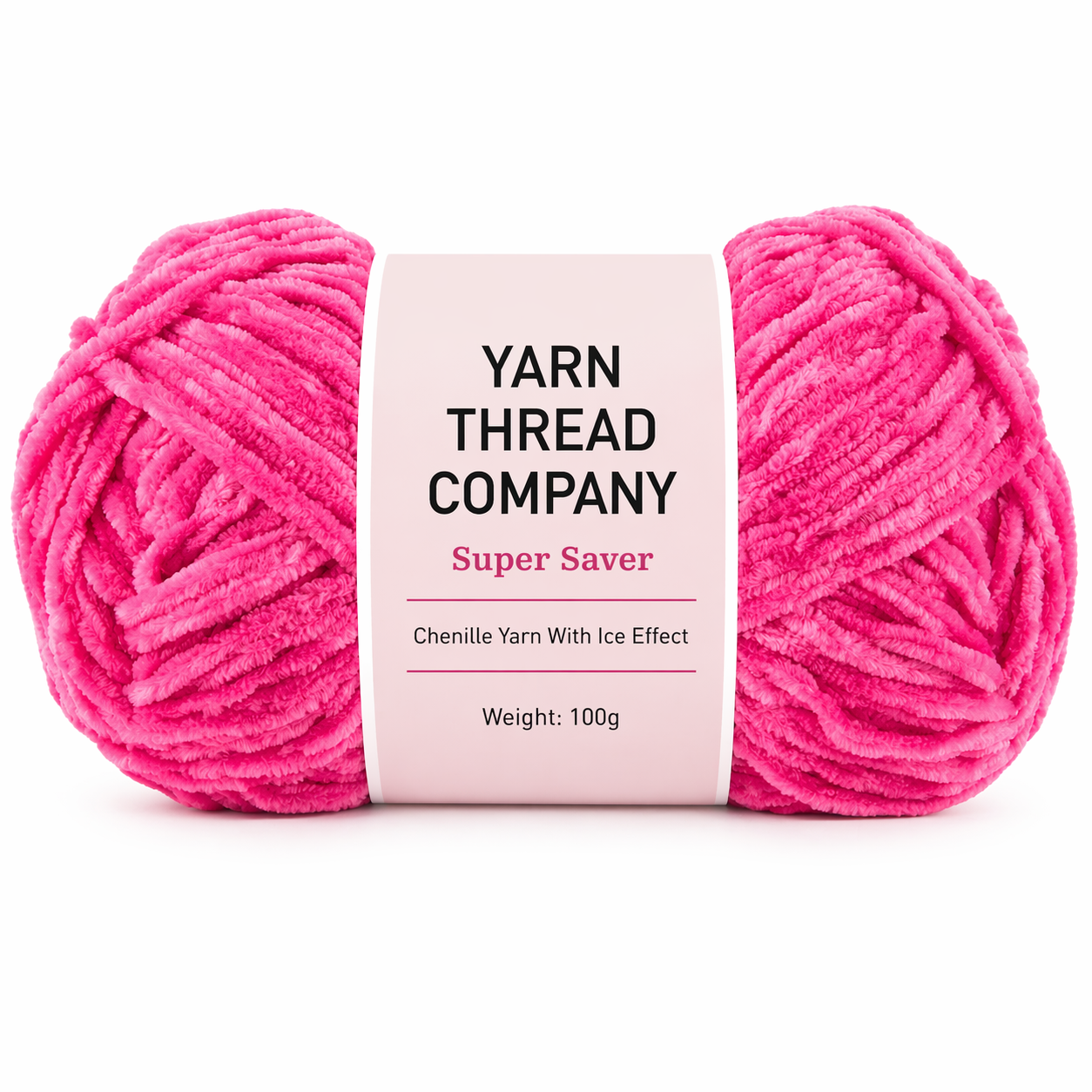 velvet chenile yarn pink