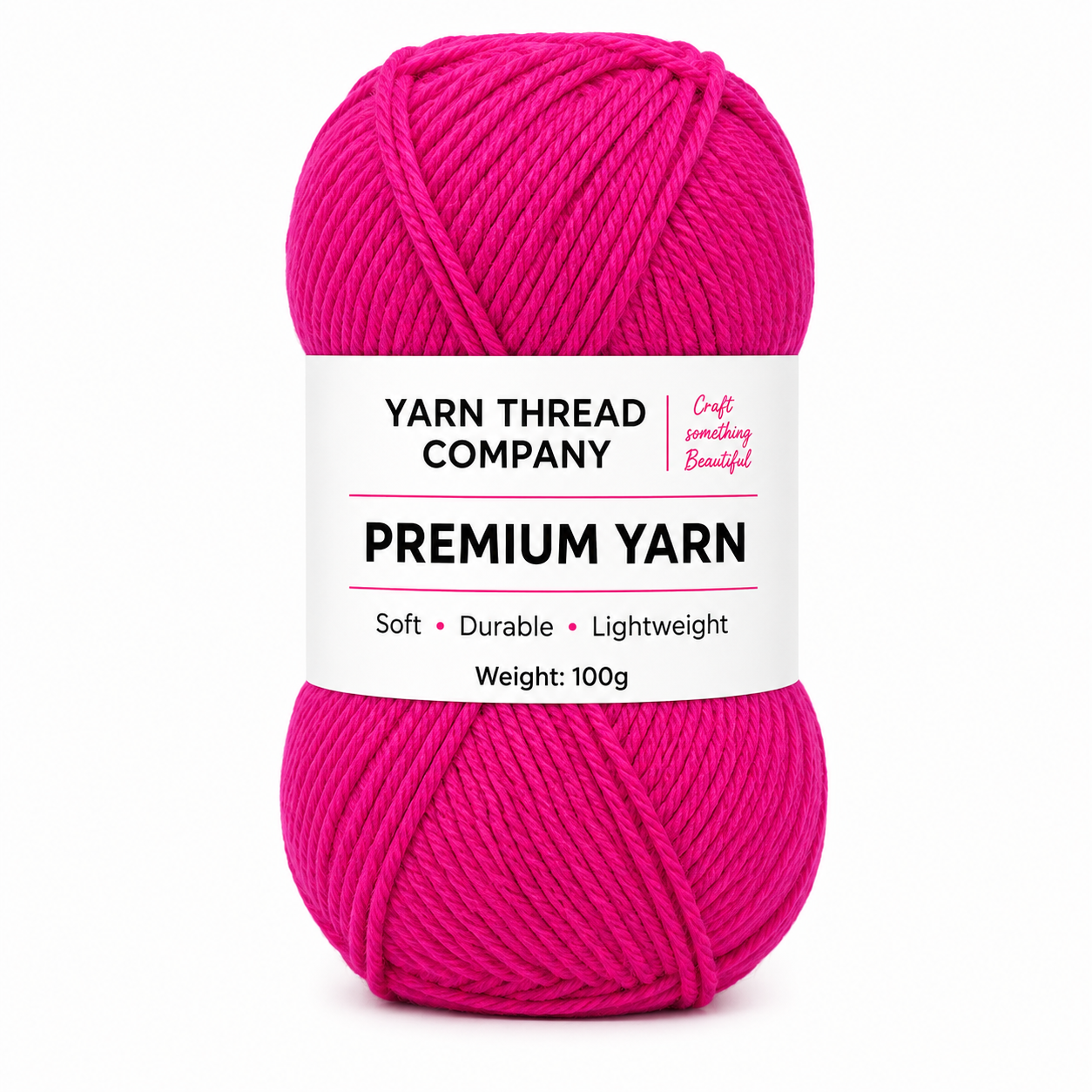 Softloom Double Knit Wool Hot Pink
