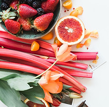 ‘Tis the season of rhubarb. And strawber