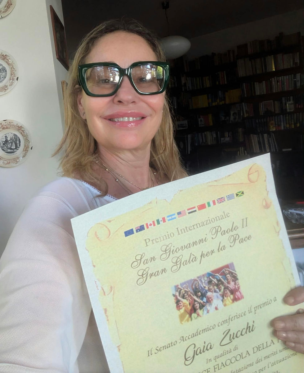 Gaia Zucchi, Ambasciatrice della Fiaccola della Pace