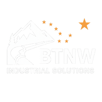 White BTNW Industrial Solution Logo