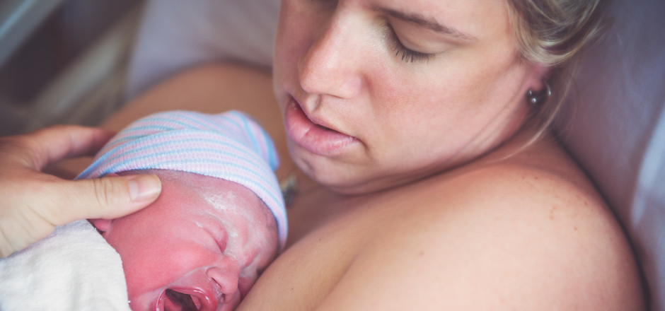 Newborn Baby with Mom