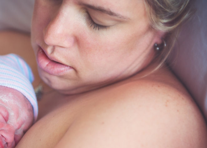 Newborn Baby with Mom