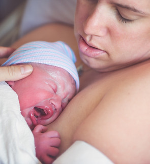 Newborn Baby with Mom