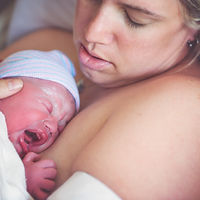 Newborn Baby with Mom