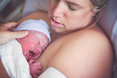 Newborn Baby with Mom