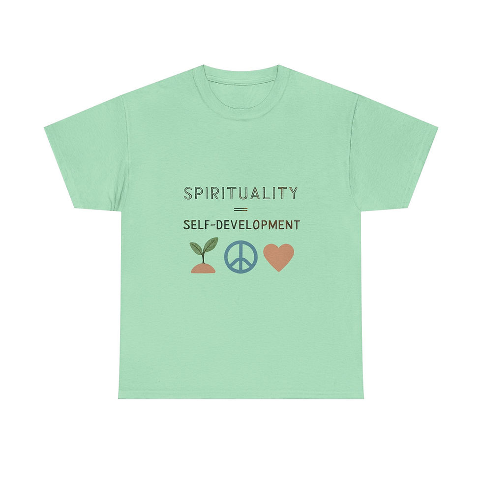 Thumbnail: Spirituality = Self-Development T-Shirt – Growth, Peace, Love Edition