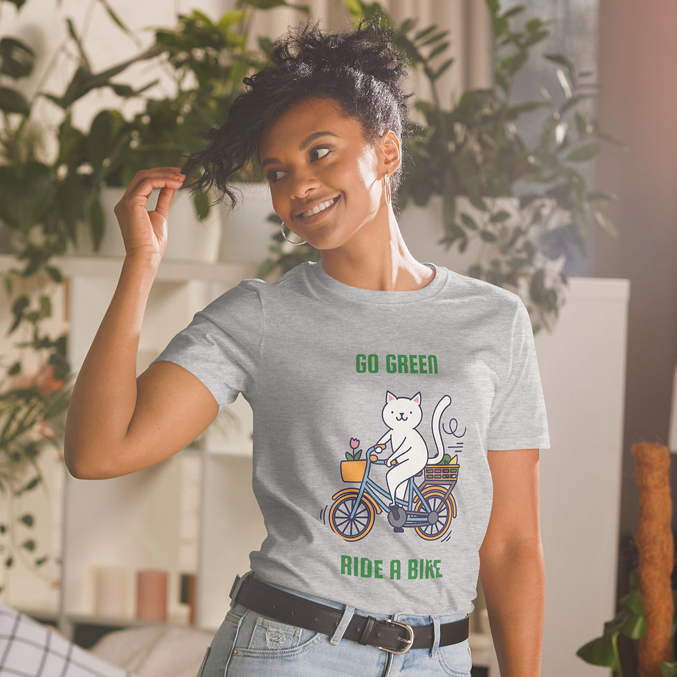 Thumbnail: Go Green Ride A Bike | Short-Sleeve Unisex T-Shirt