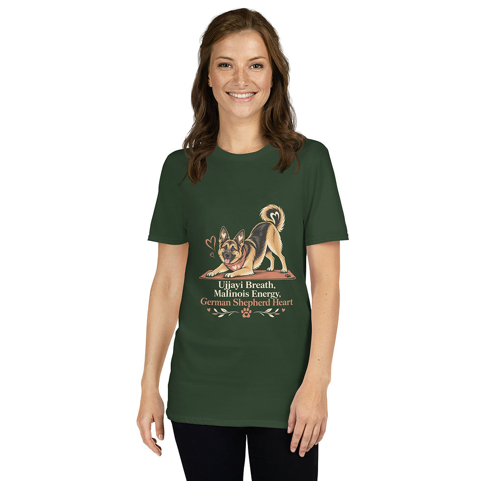 Thumbnail: German Shepherd Yoga Club Black Tee | Gift for Dog Lovers