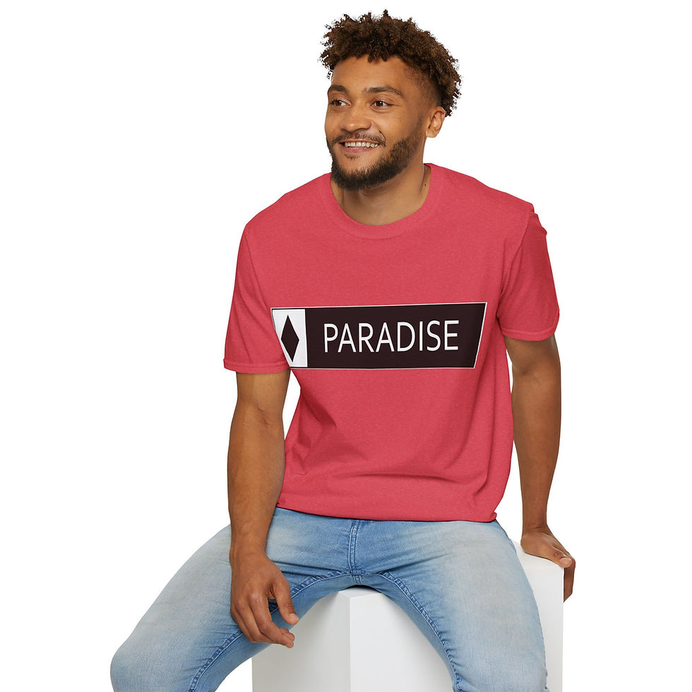 Thumbnail: Men's - Paradise Black Diamond Ski T-Shirt - Mad River Glen, Vermont