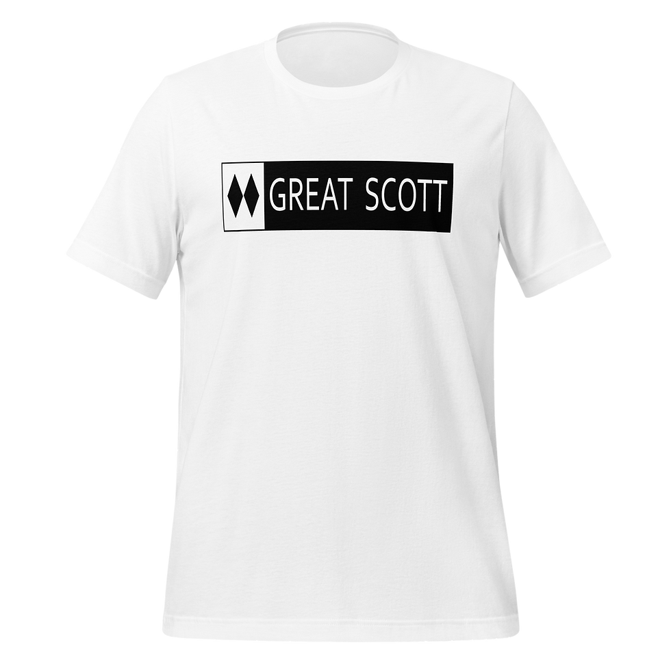 Thumbnail: Great Scott Snowbird UT white unisex t-shirt