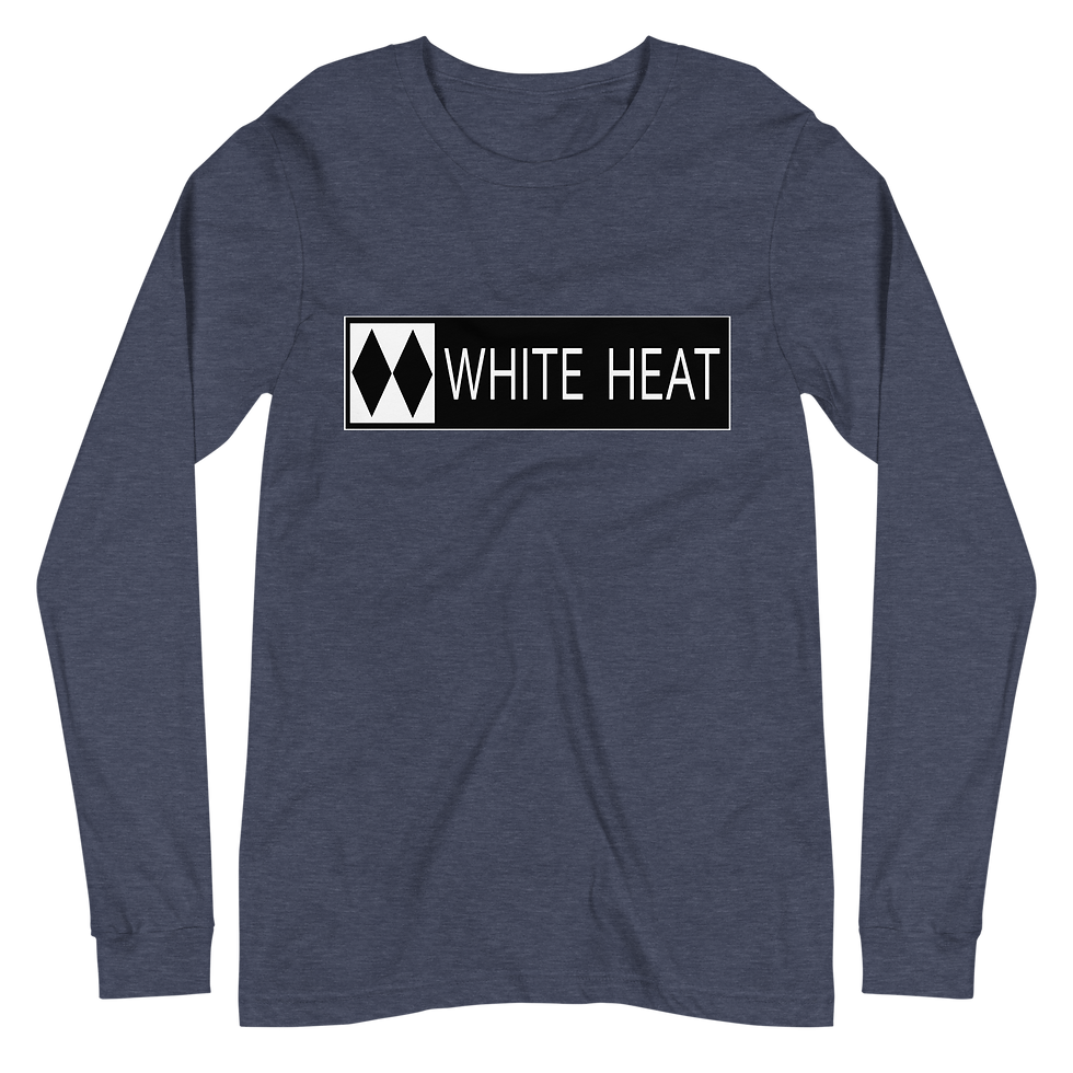 Thumbnail: White Heat Sunday River unisex long sleeve tee in navy.