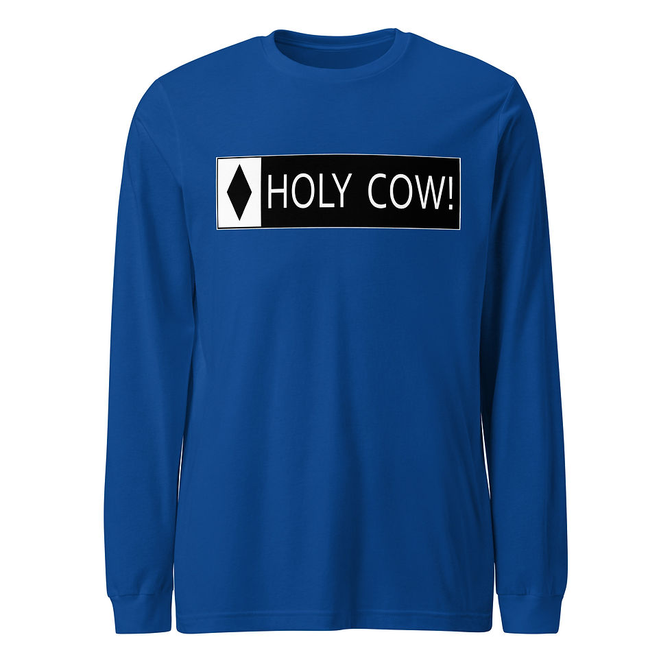Thumbnail: Holy Cow! - Telluride, CO Unisex Long Sleeve Tee
