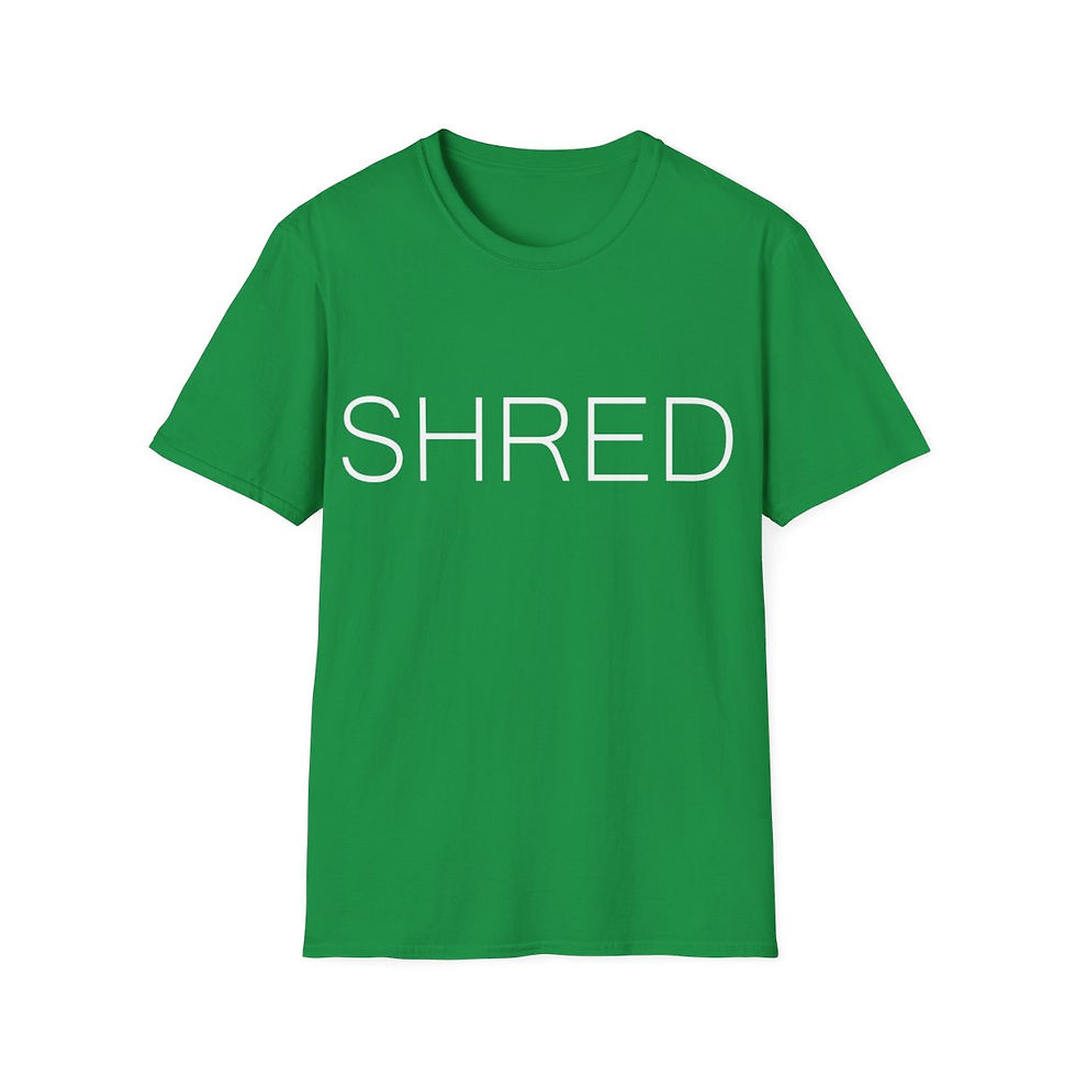 Thumbnail: Men's - Shred - White Print Ski Life T-Shirt