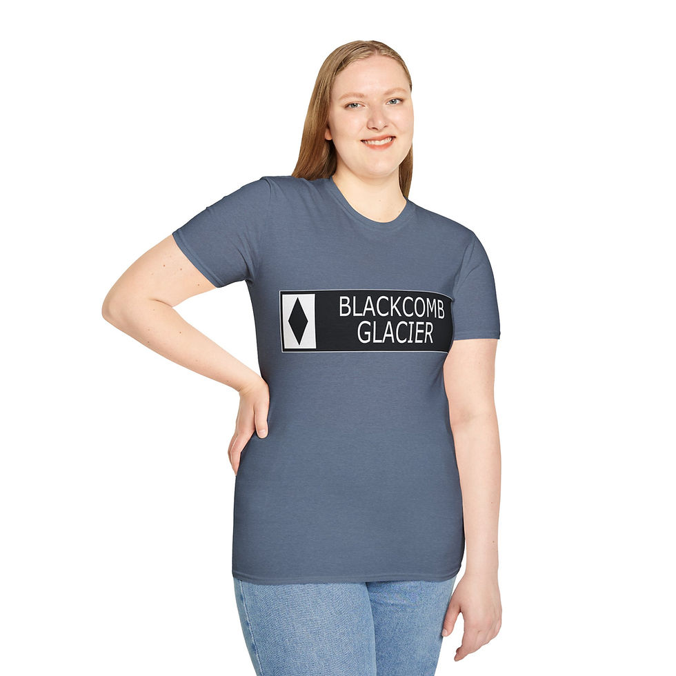 Thumbnail: Men's - Blackcomb Glacier Ski Run T-Shirt - Whistler, British Columbia