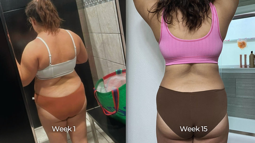 Before and after gym