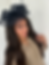 Large Black Fascinator
