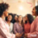 Create a vibrant, uplifting hero image for a women’s empowerment organization. Include div