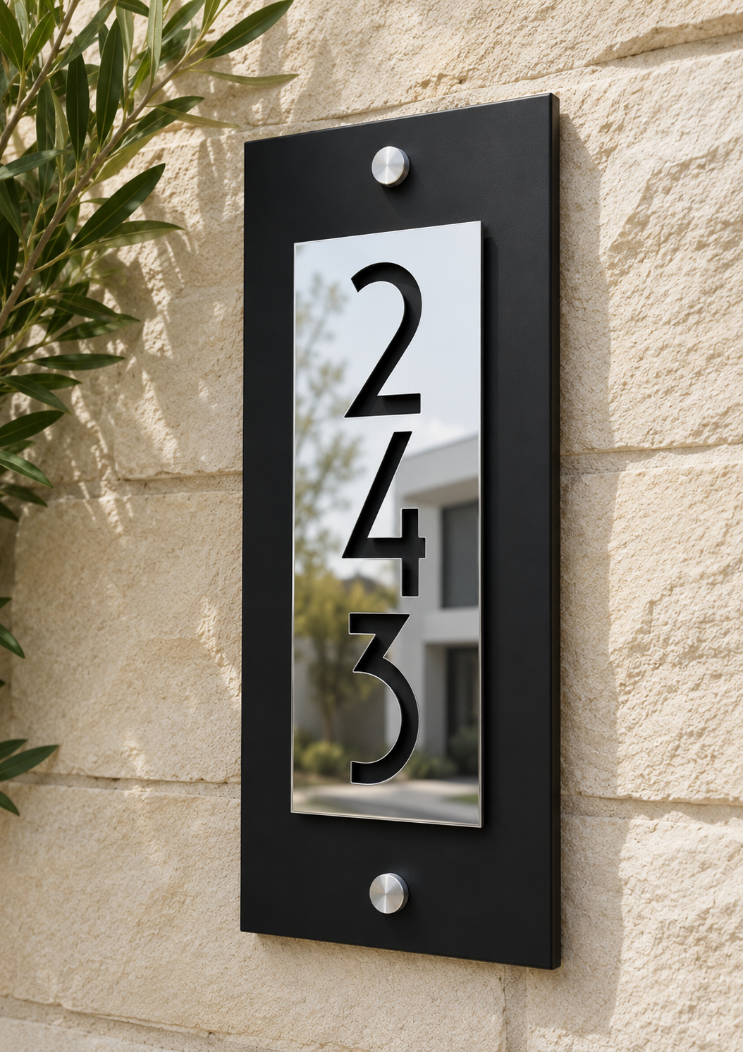 House Number Sign - Vertical