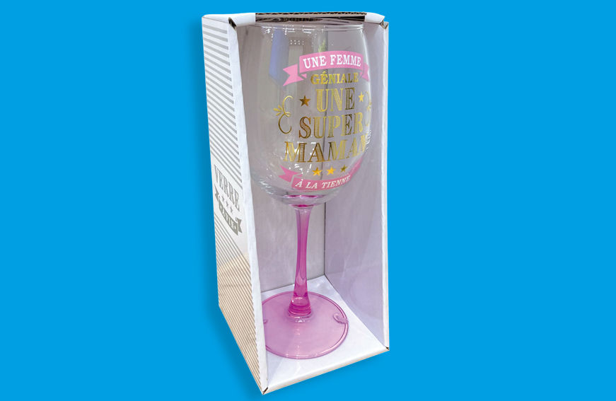 Verre à vin couleur vignette