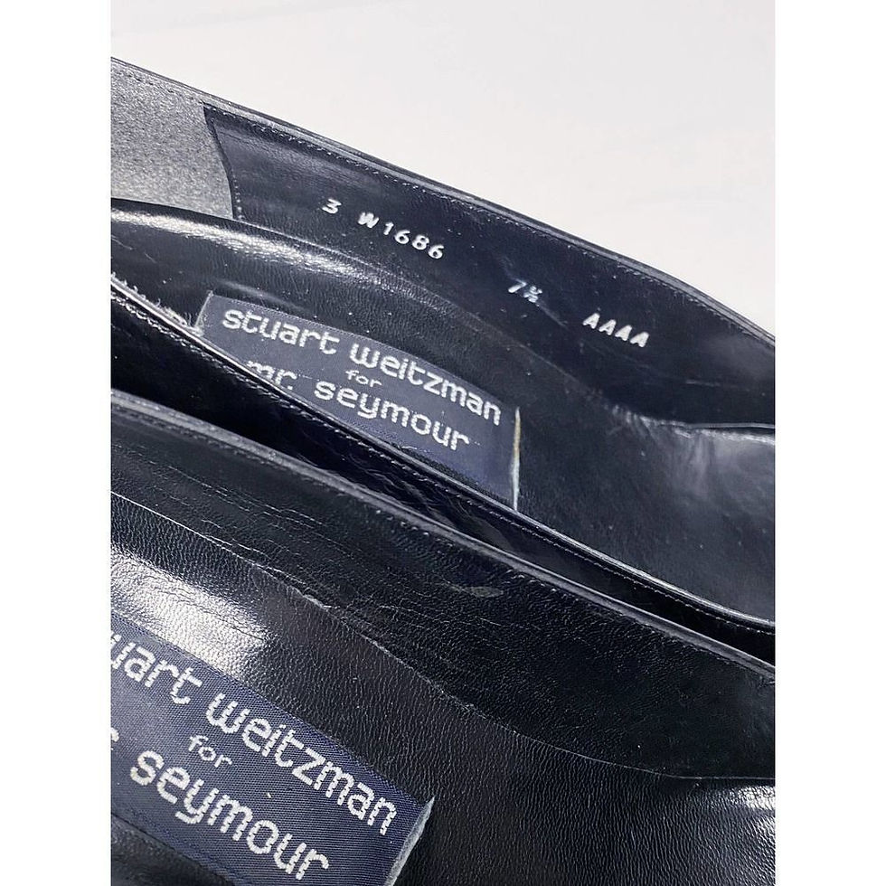 Thumbnail: Vintage Stuart Weitzman for Mr. Seymour Black Pumps