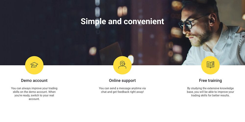 Binomo Trading app is simple and convenient