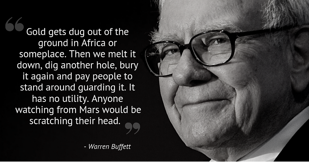 warren buffett quote on gold