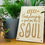 Thumbnail: Wooden Garden Sign - Gardening is good for the soul