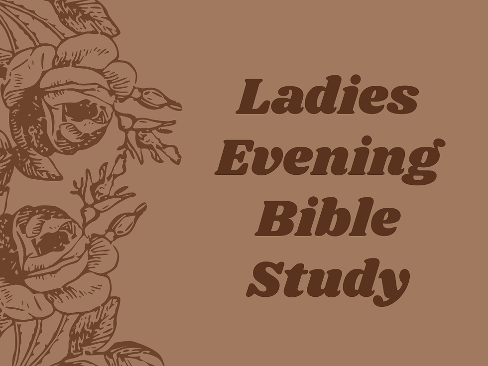 Ladies Evening Bible Study