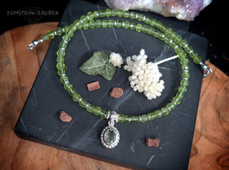 Olivin und grüner Amethyst