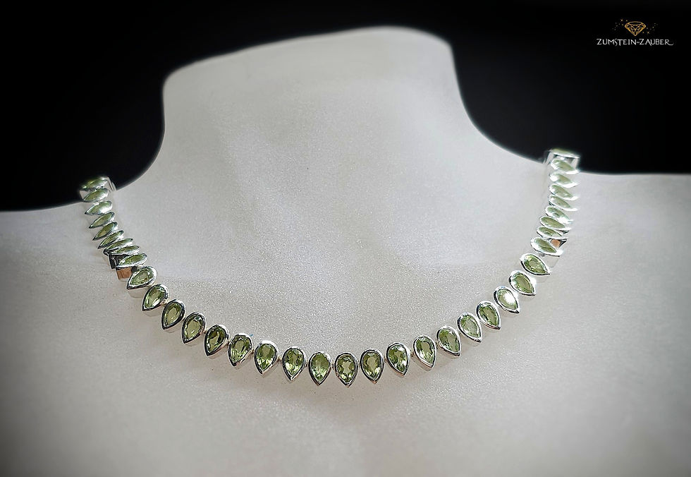 Miniaturbild: Peridot Collier - Silber 925