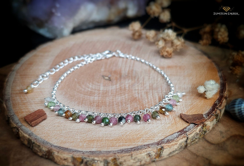 Armband - Multicolor Turmalin Silber
