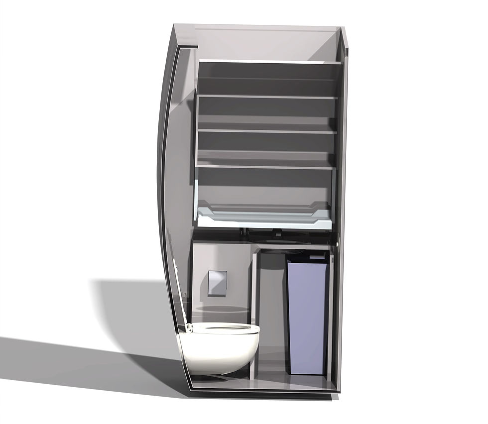 Lavatory Deployed Compartments