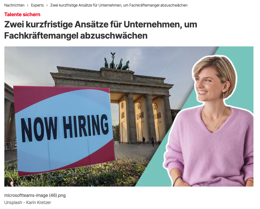 Focus Online, Karin Kretzer, Fachkräftemangel