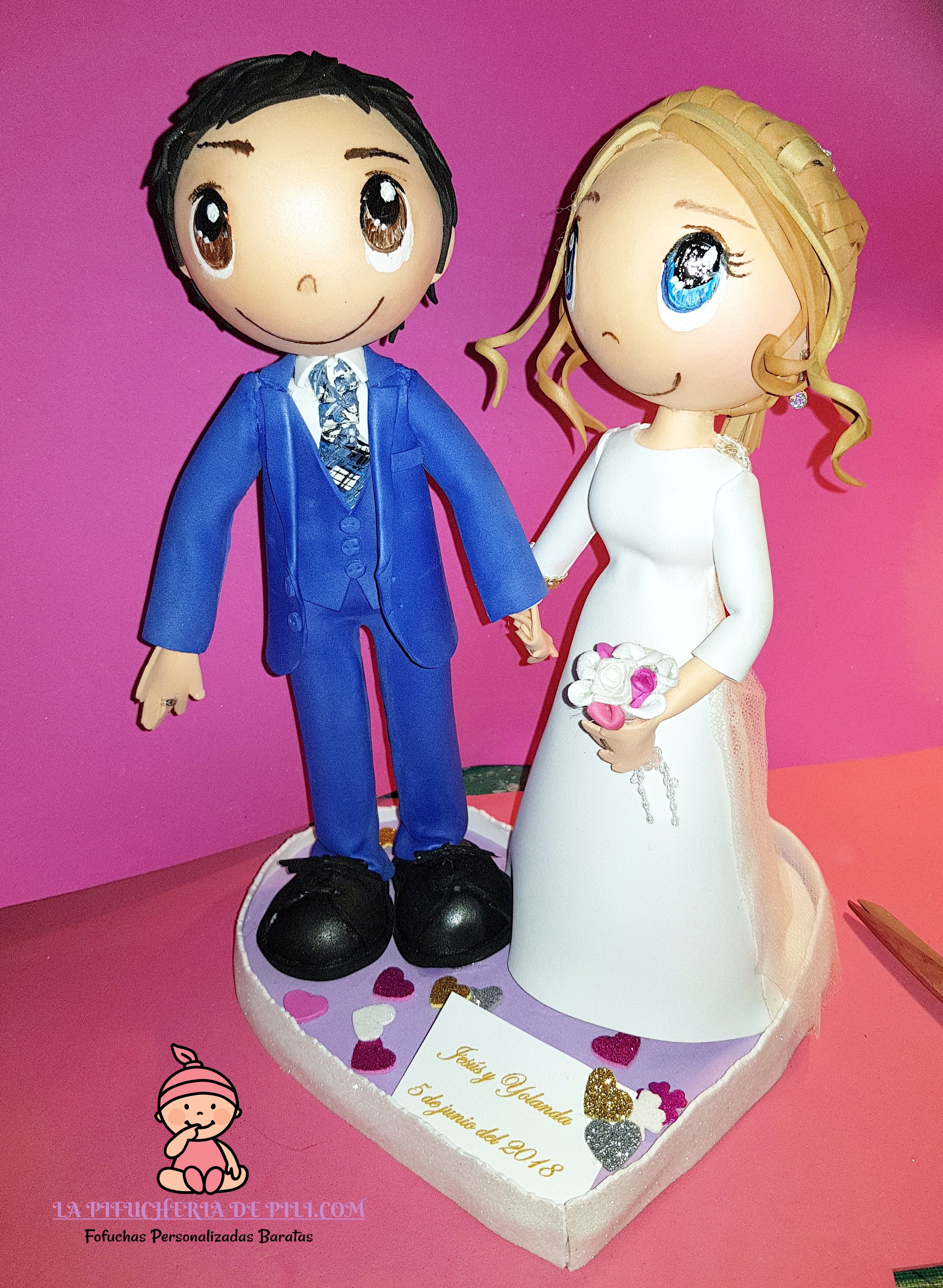 fofuchas personalizadas novios