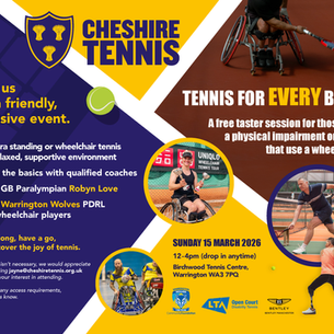 Para-Standing & Wheelchair Tennis at Birchwood Tennis Centre