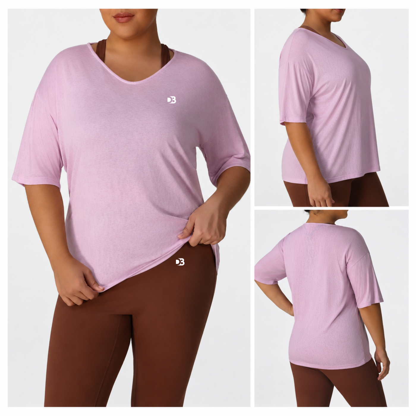 Pastel lilac activewear top
