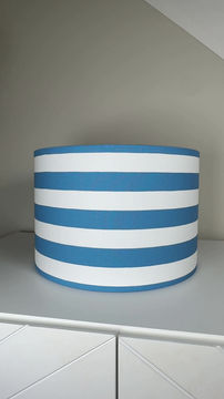 Thumbnail: Blue & White Stripe Lampshade