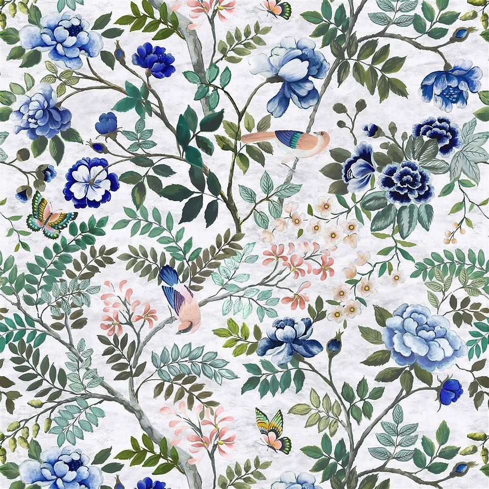 Thumbnail: Porcelaine de Chine cobalt fabric