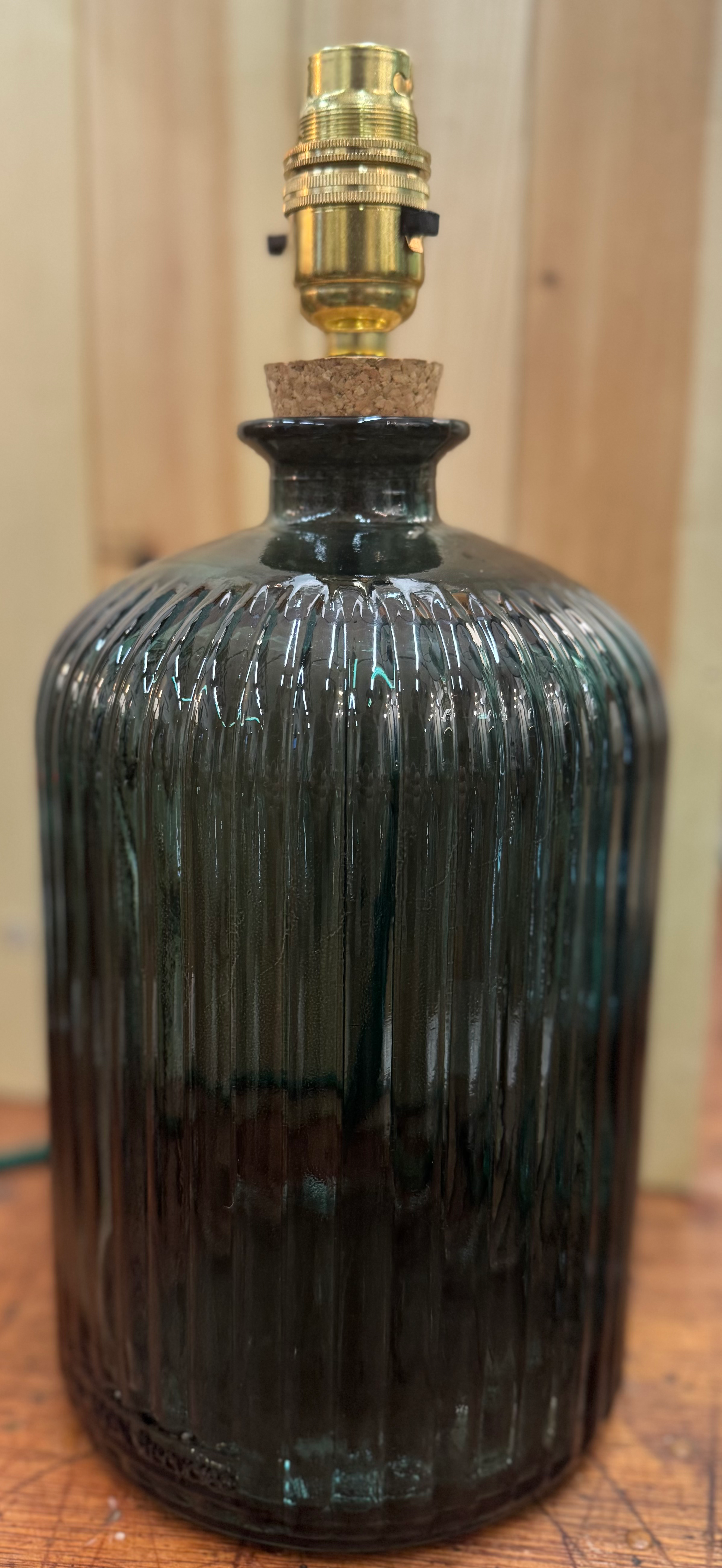 Reed Lamp Base - Emerald