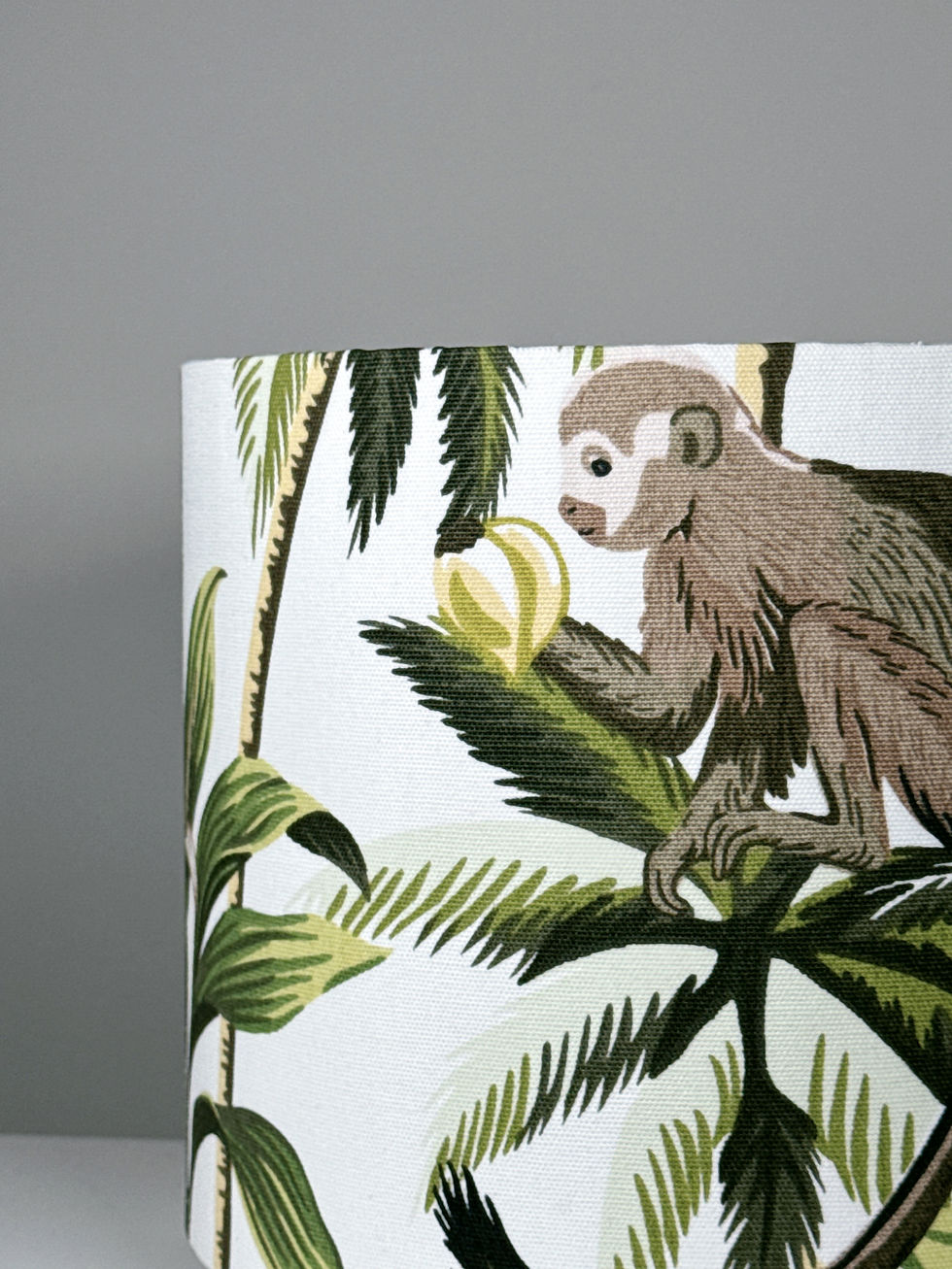Thumbnail: Monkey pattern lampshade detail