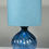 Thumbnail: Pale Blue Linen & Spiral Lampshade & Lamp Base Set
