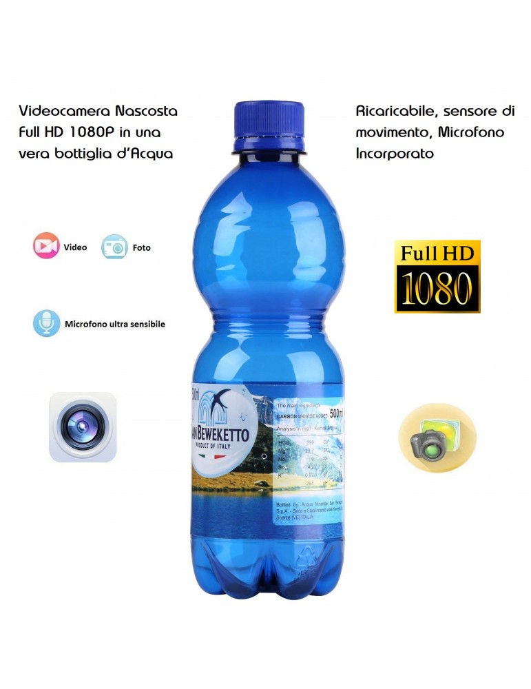 Bottiglia con videocamera