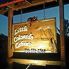 Little Colorado Cabins Sign, Greer, Arizona