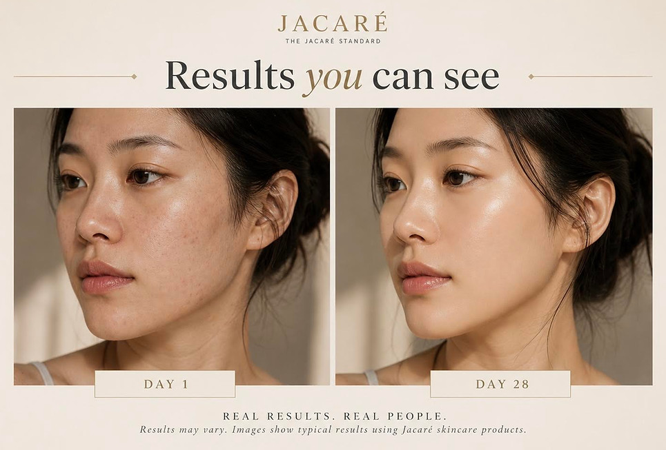 before and after skincare results of an asian woman
