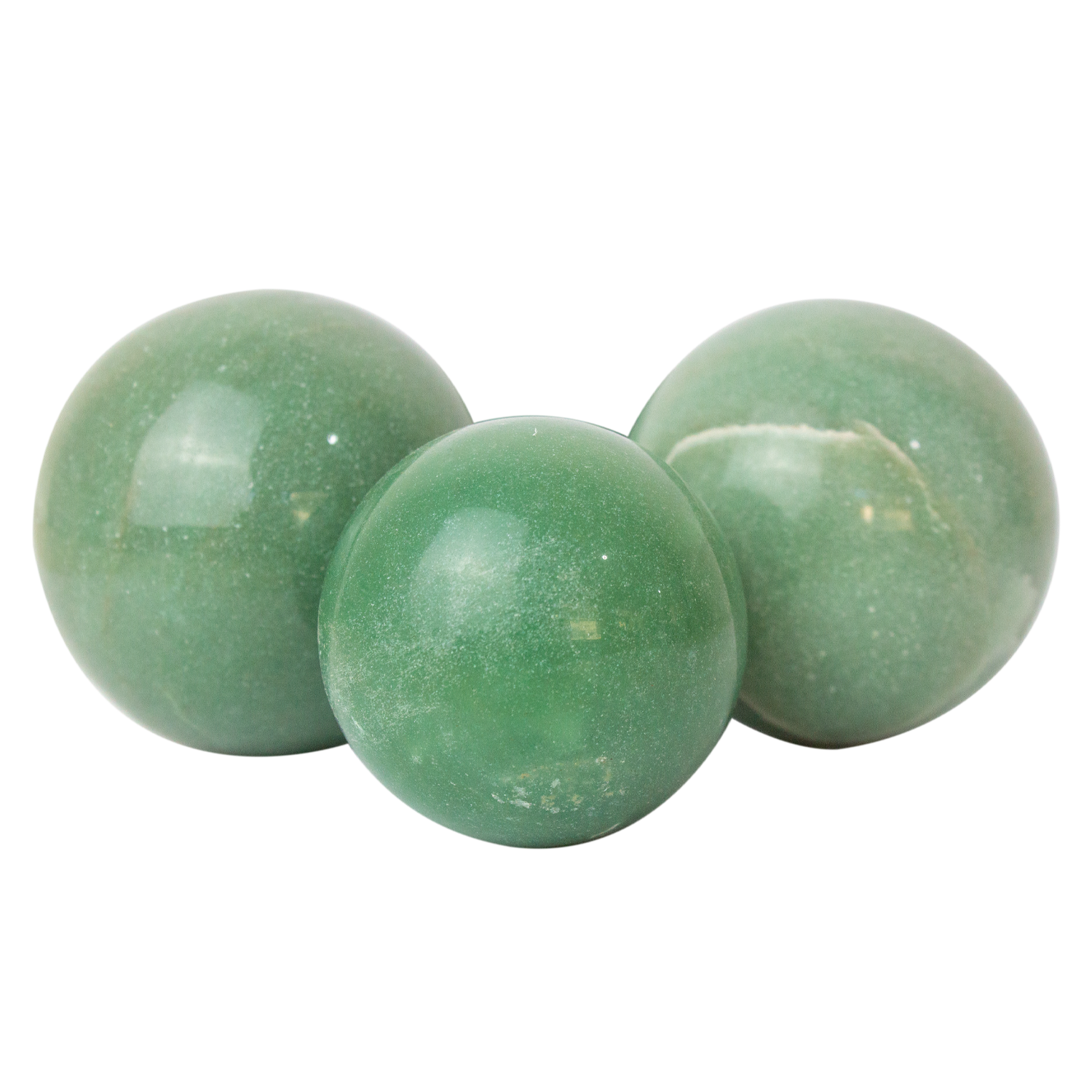 Green Quartz Spheres QA | 1.77kg
